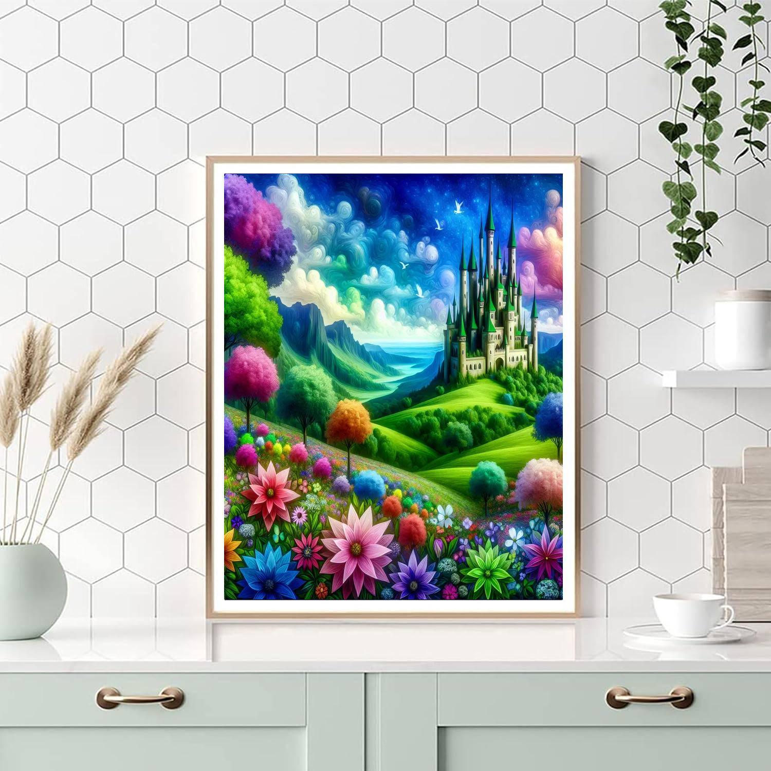 Fantastical Magical Castle Numbered Painting Kits