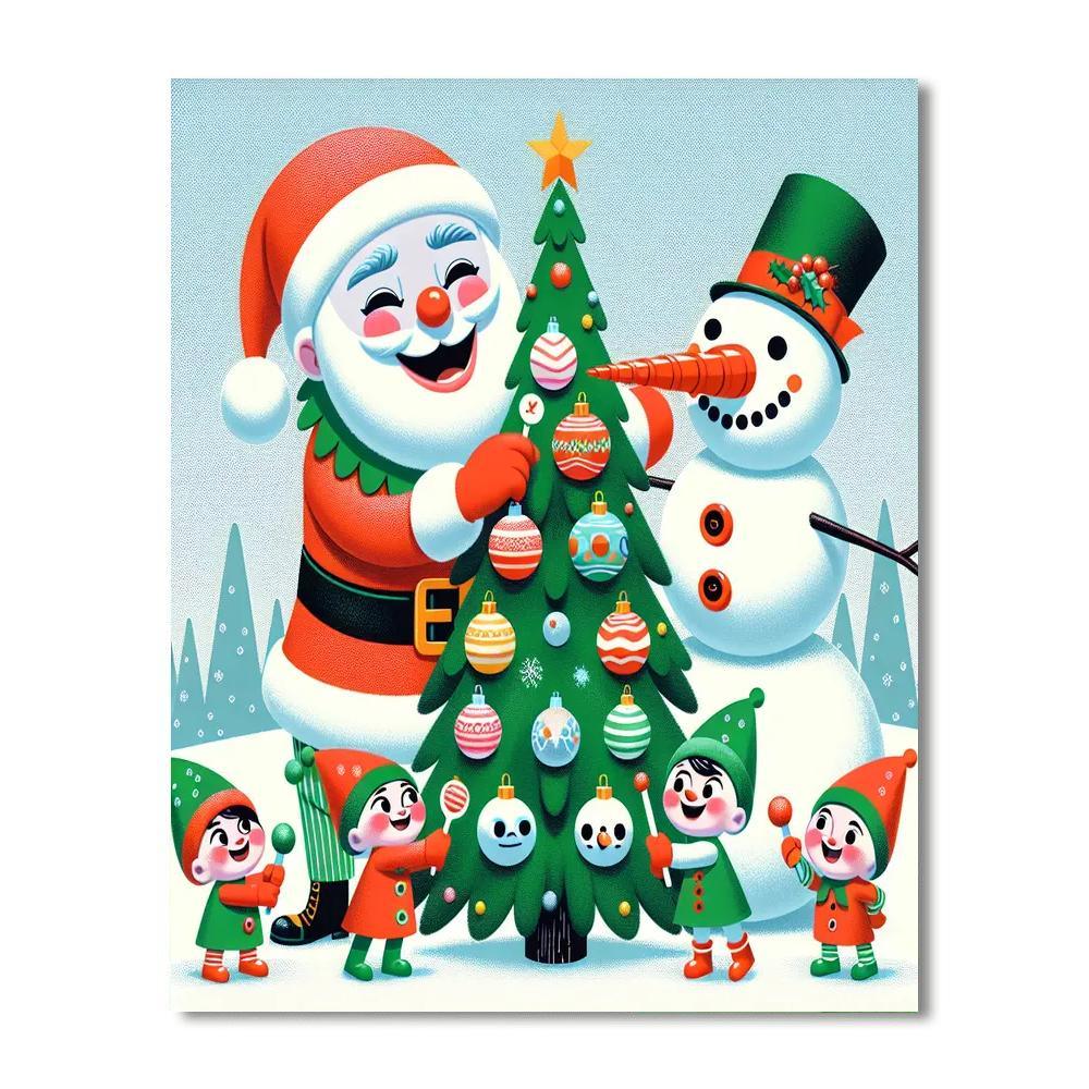 Holiday Celebration Extravaganza Paint By Numbers Art