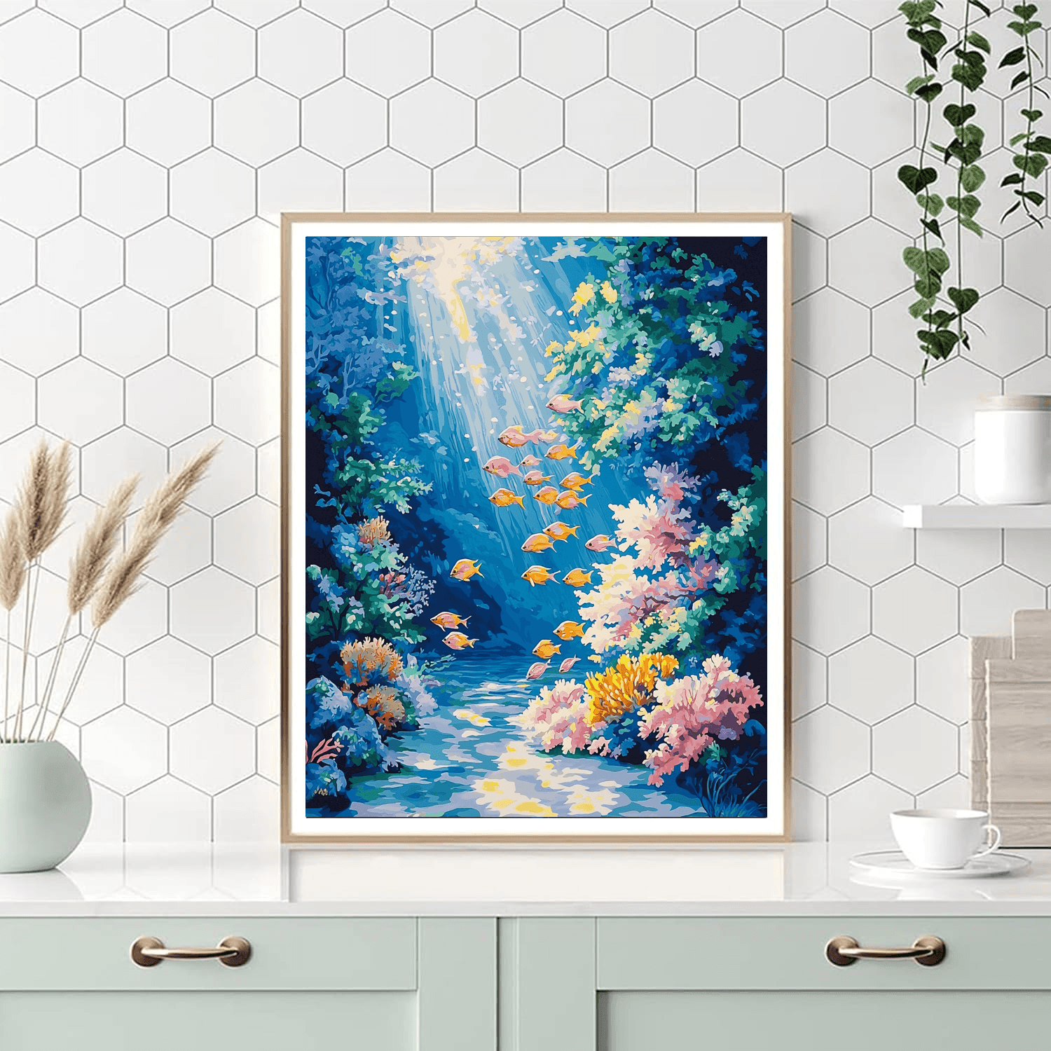 Claude Monet Inspired Underwater Whimsy  Numbered Painting Kits