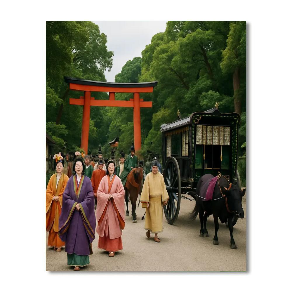 Gion Aoi Matsuri - Japan Painting By Numbers Kit