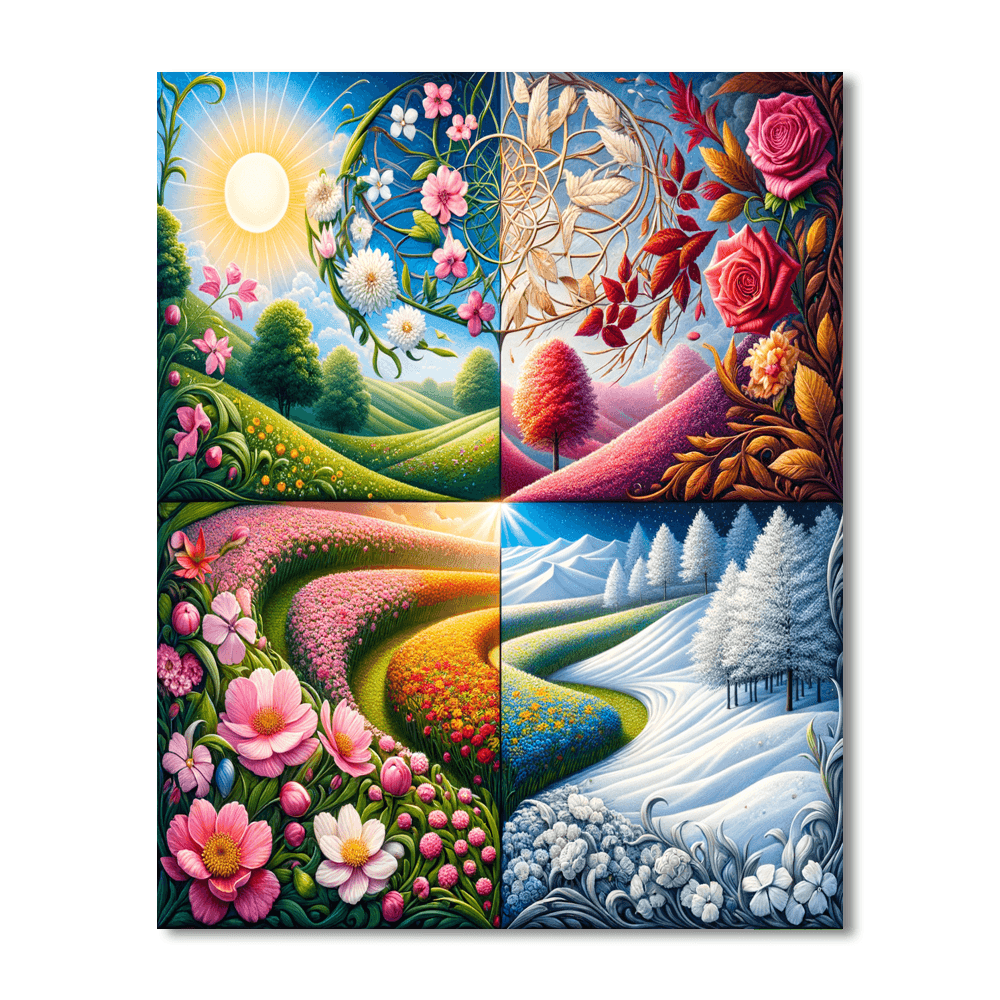 Seasonal Changes DIY Paint By Numbers