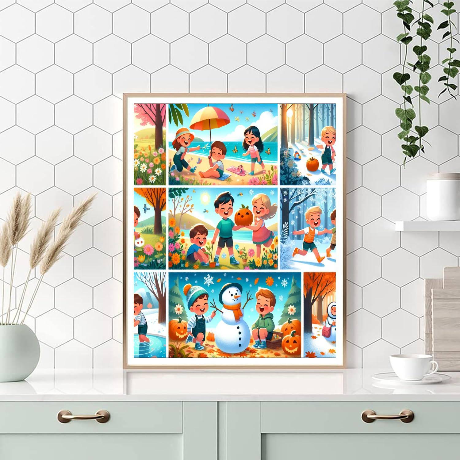 Charming Seasonal Celebrations Painting By Numbers Kit