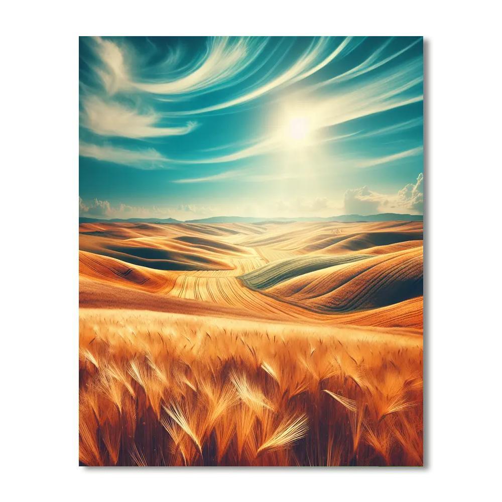 Golden Fields Of Summer DIY Paint By Numbers