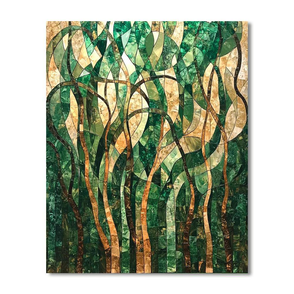 Gustav Klimt Inspired Forest Serenade  Paint By Numbers Kits