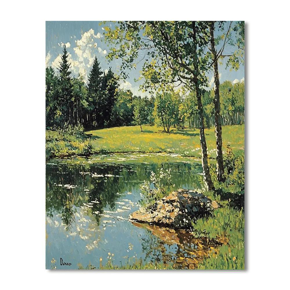 Edgar Degas Inspired Subtle Nature's Touch  Painting Number Kit