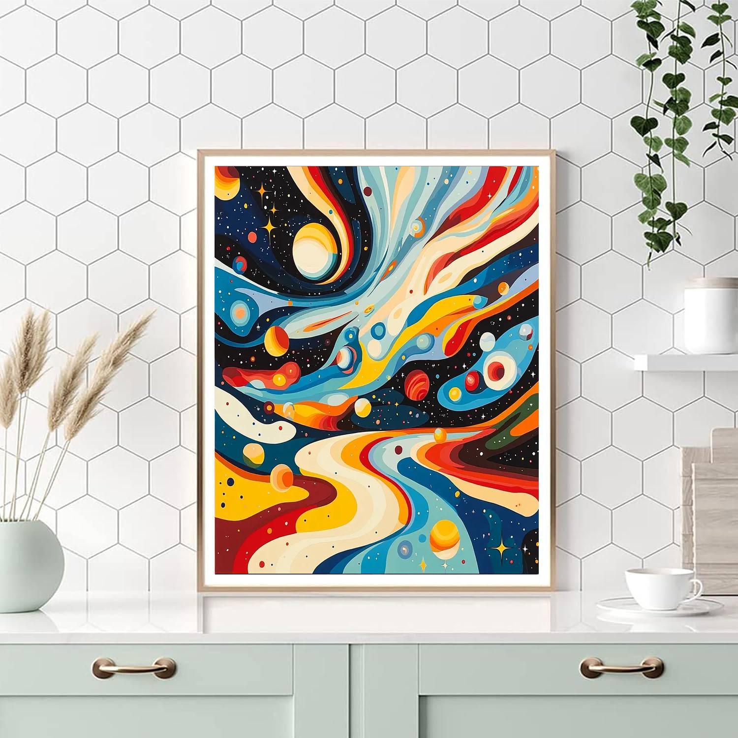 Paul Klee Inspired The Playful Cosmos  Painting By Numbers Kit