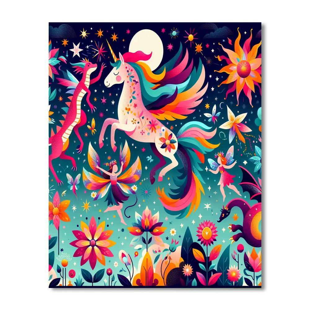 Magical Creature Workshop Paint By Numbers Art