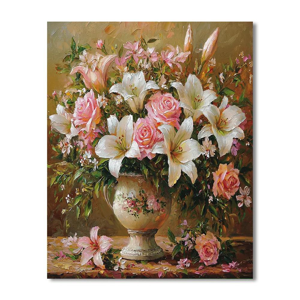 Pierre-Auguste Renoir Inspired Floral Still Life  Numbered Painting Kits