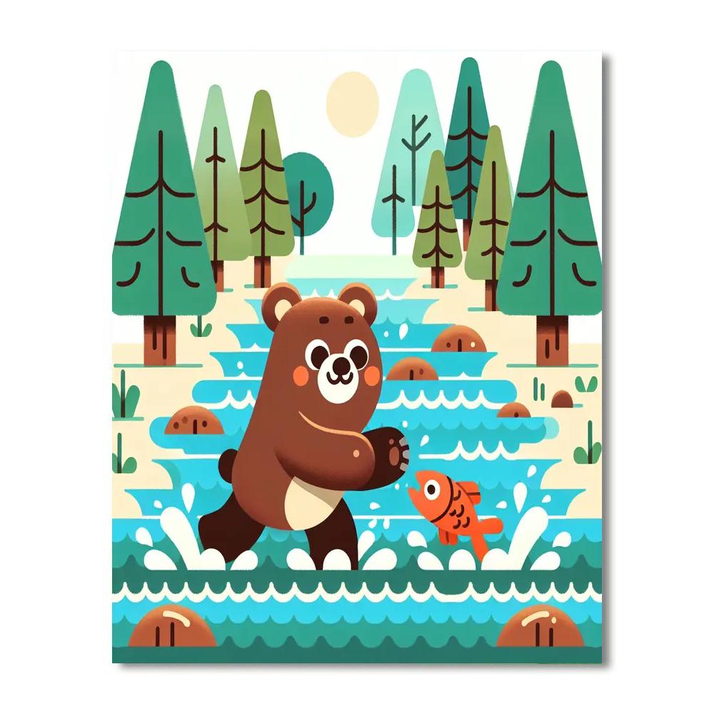 Bold Bear Paint By Numbers Art