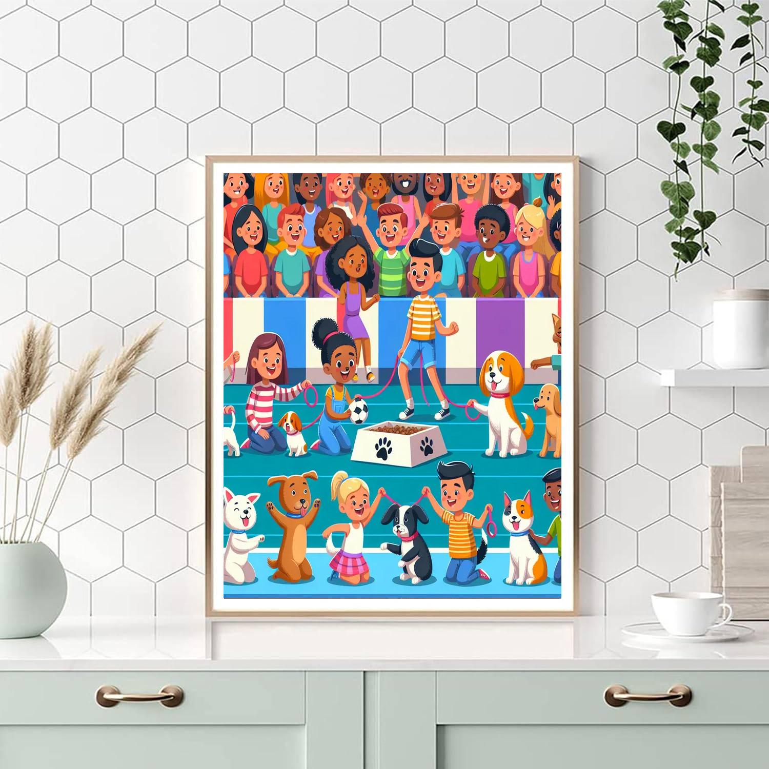 Lively Pet Show Painting Number Kit