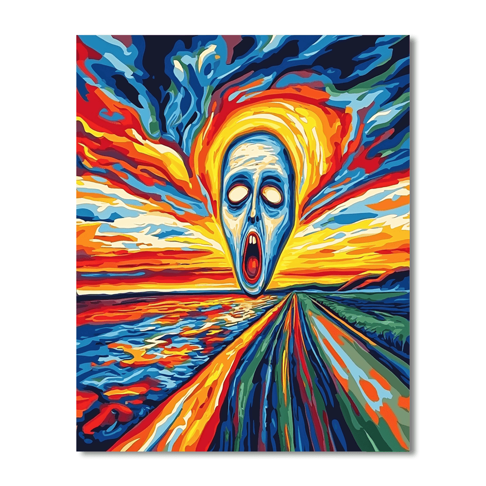 Edvard Munch Inspired Vibrant Visions  Paint By Numbers Kits