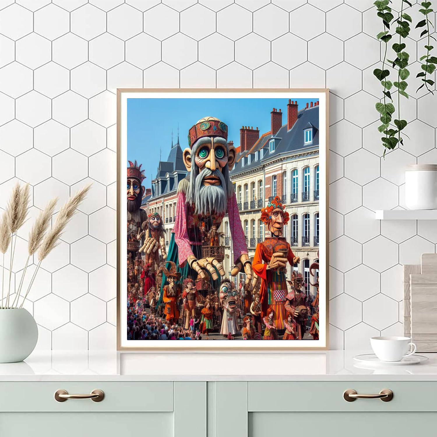 Festival Of The Giants - France Paint By Numbers Art