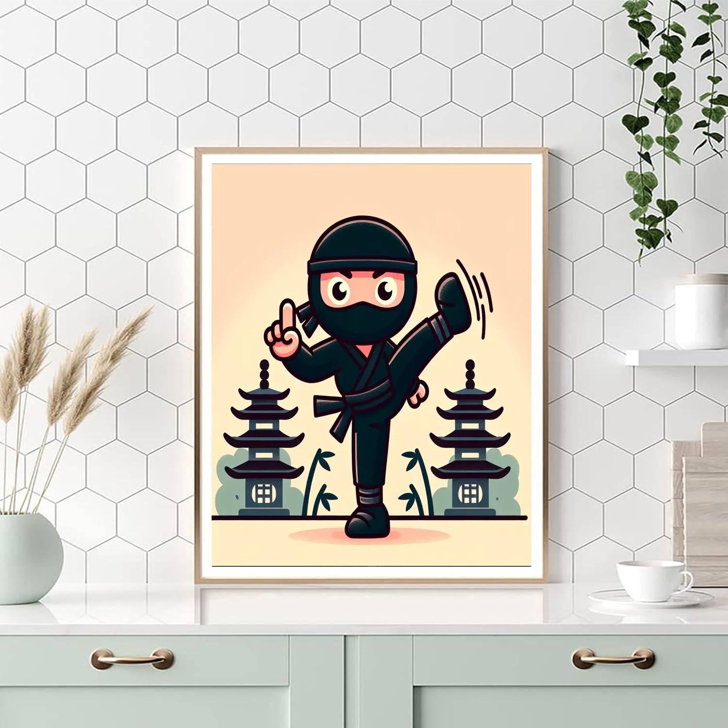Ninja Warrior Quest DIY Paint By Numbers