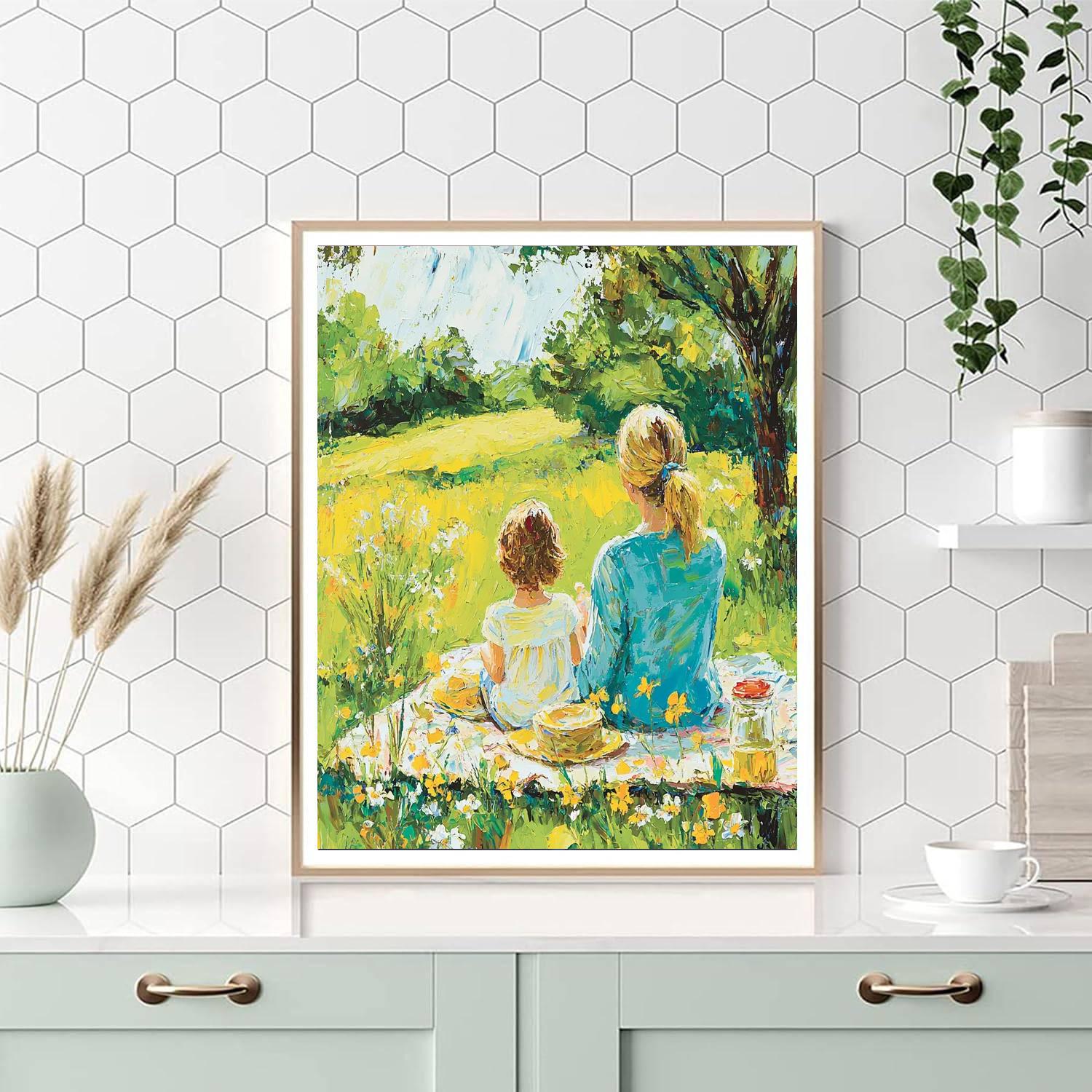 A Mother’s Heart In Nature Number Painting