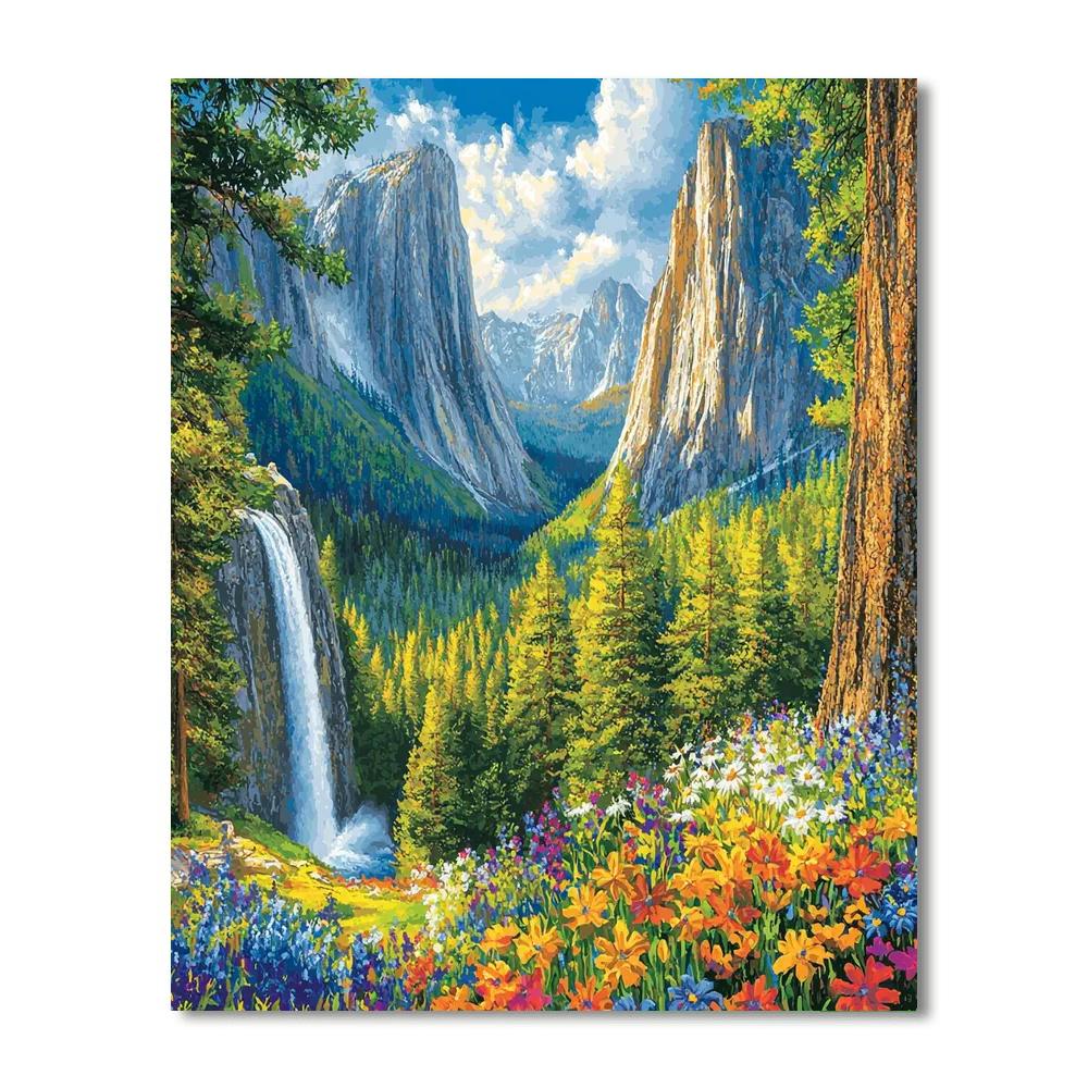 Yosemite National Park - Usa Numbered Painting Kits