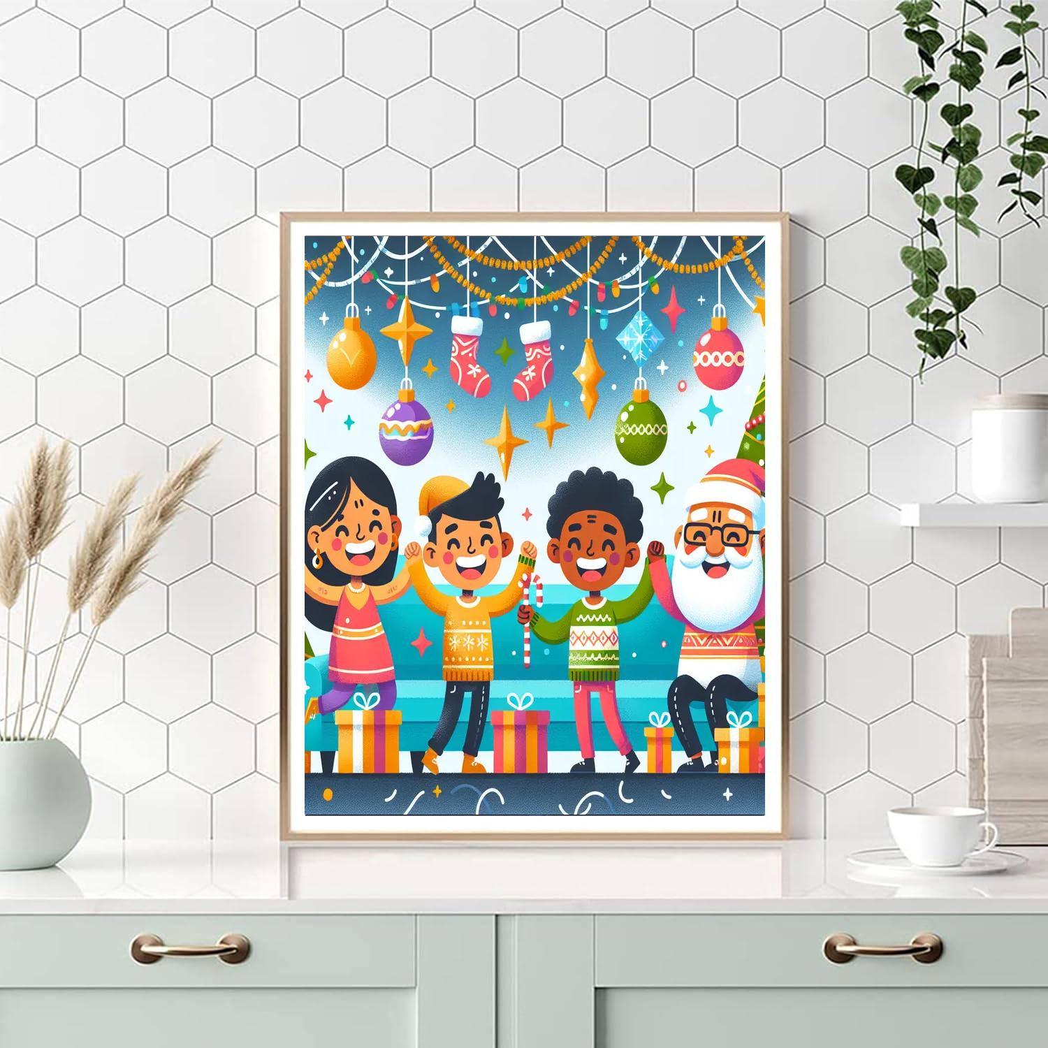 Festive Holiday Adventure Paint By Numbers Kits