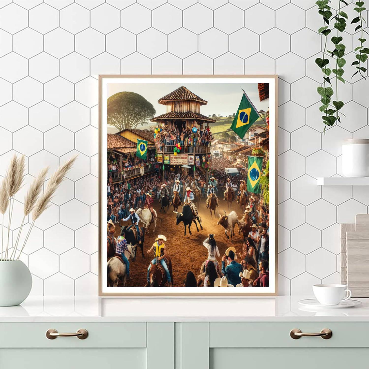 Festa Do Peão - Brazil Painting Number Kit