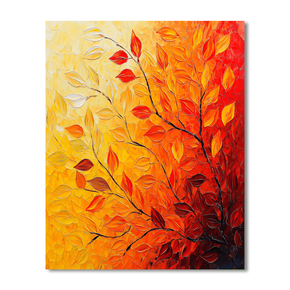 Van Gogh Inspired Joyful Autumn Palette  Number Painting