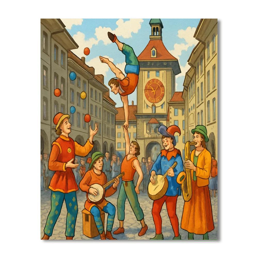 Buskers Bern - Bern, Switzerland Paint By Numbers Art