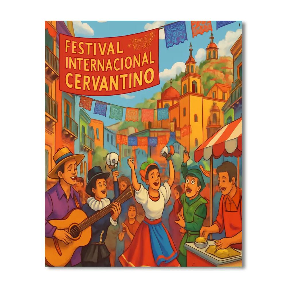 Festival Internacional Cervantino DIY Paint By Numbers