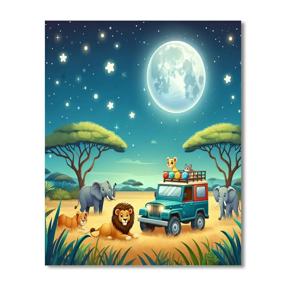 Starlight Safari DIY Paint By Numbers