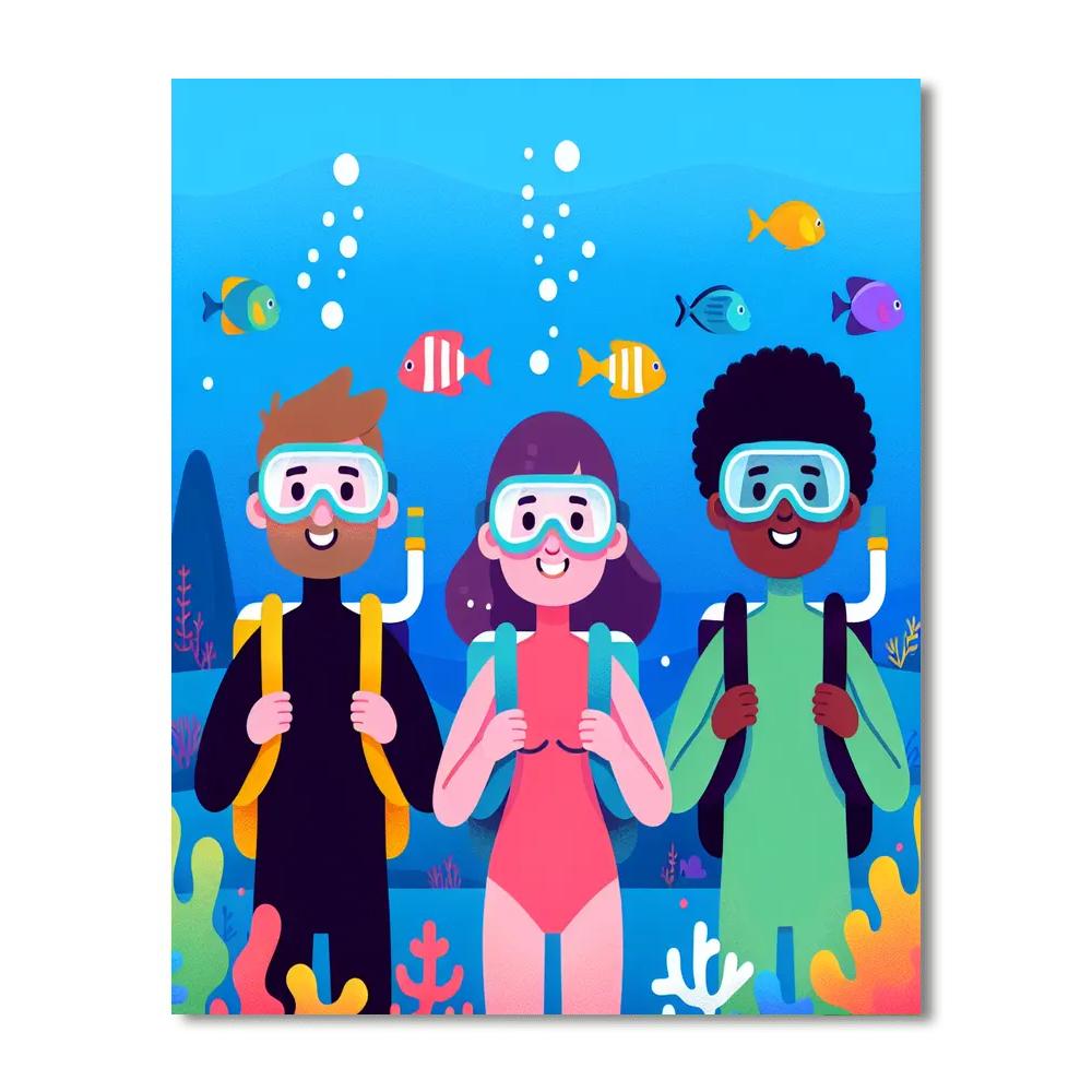 Explorers Of The Ocean Depths Paint By Numbers