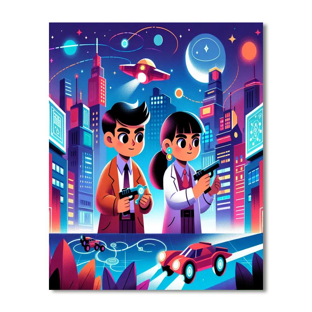 Intergalactic Detective Bureau Paint By Number