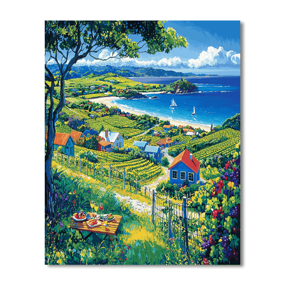 Waiheke Island - New Zealand DIY Paint By Numbers