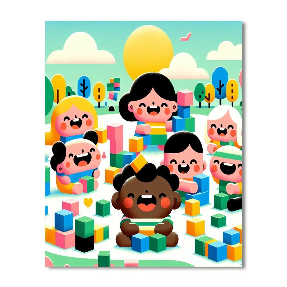 Creative Building Blocks Paint By Color