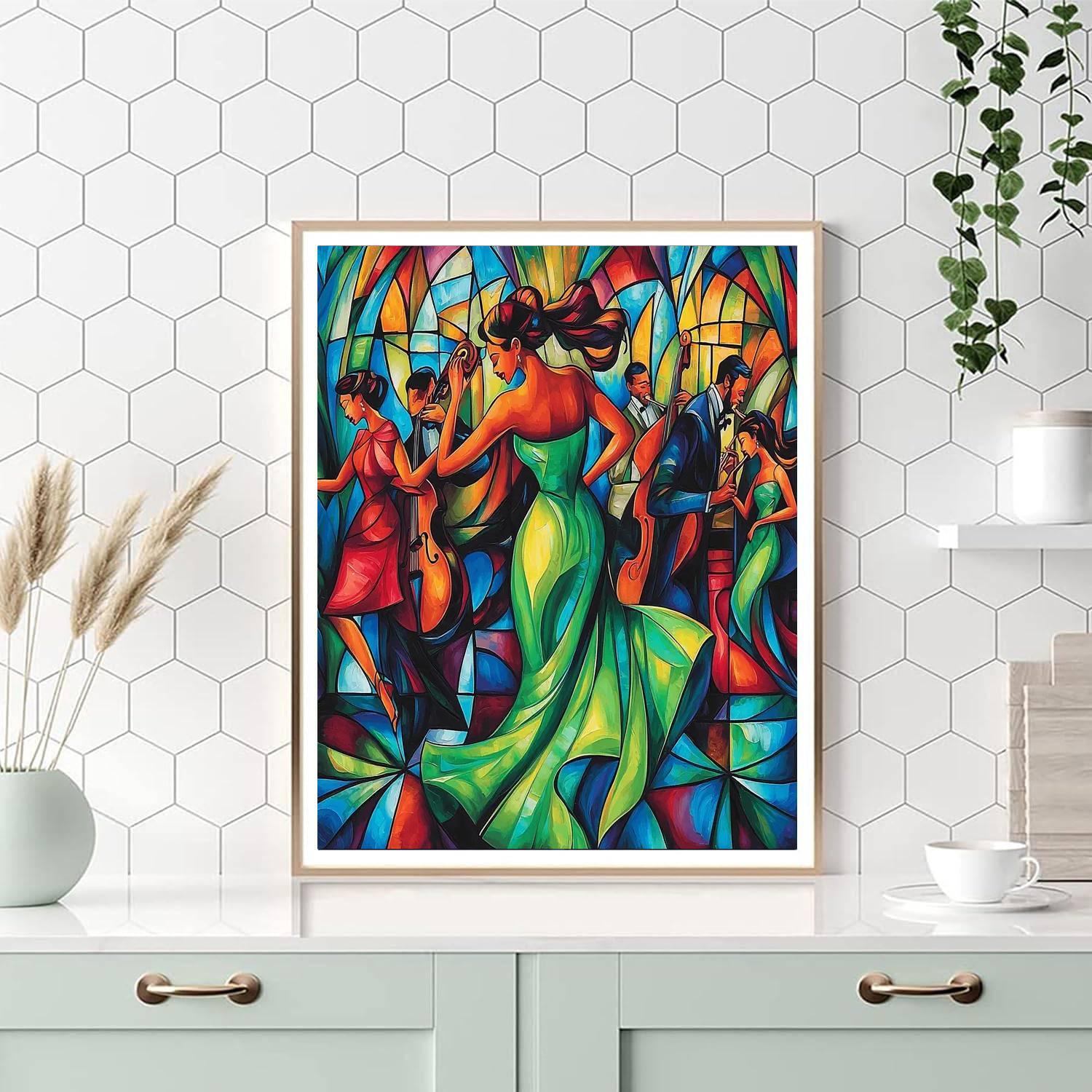 Tamara De Lempicka Inspired Jazz Age Nightlife  Painting By Numbers Kit