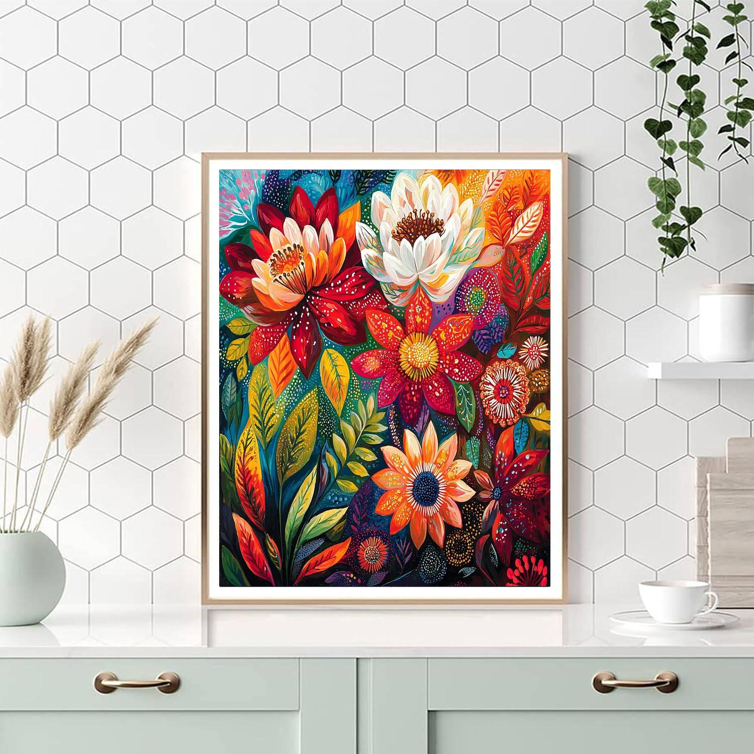 Frida Kahlo Inspired Colors Of Healing  Numbered Painting Kits