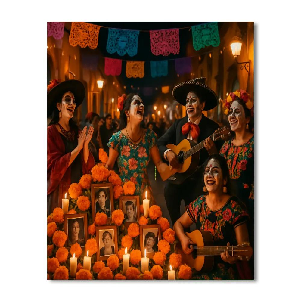 Festival Of The Dead Numbered Painting Kits