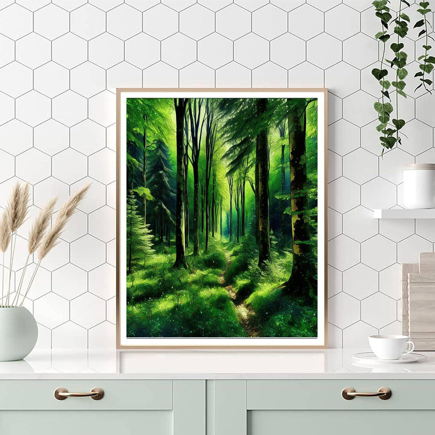Forest Adventure Trail DIY Paint By Numbers