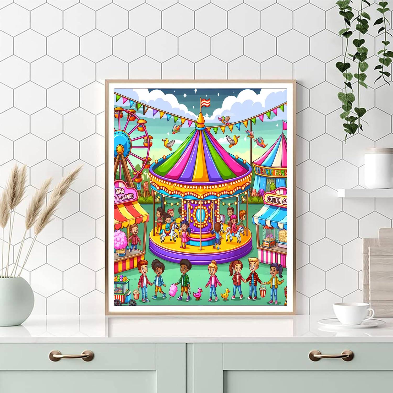 Exciting Carnival Numbered Painting Kits