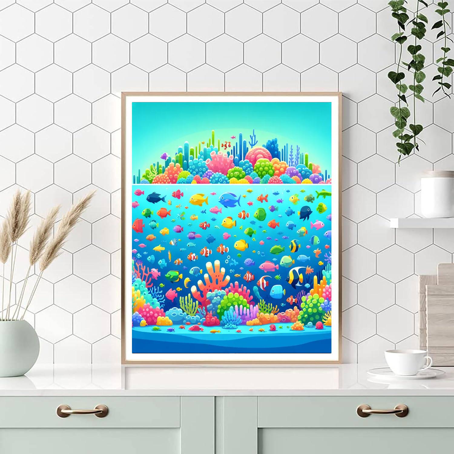 Undersea Discovery Journey Paint By Numbers Art