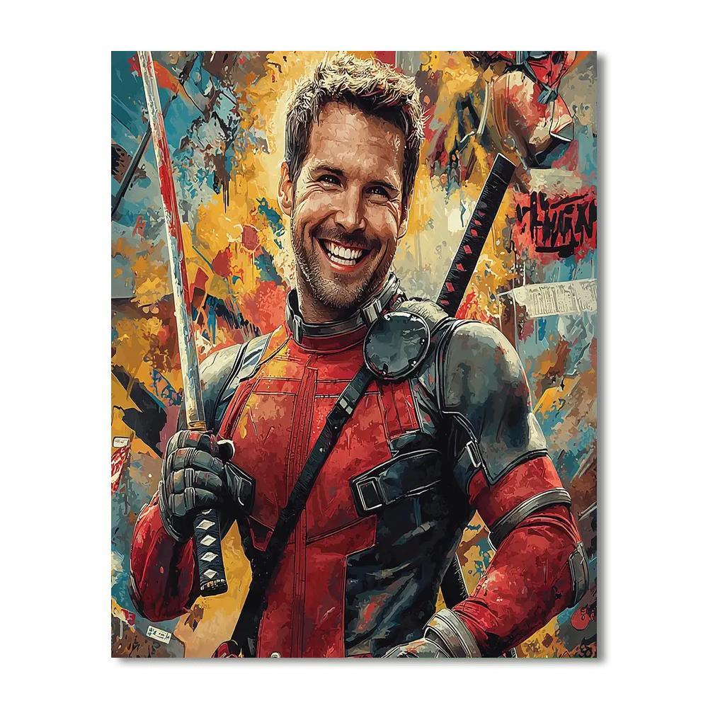 Ryan Reynolds: The Charisma Of Deadpool Unleashed Numbered Painting Kits