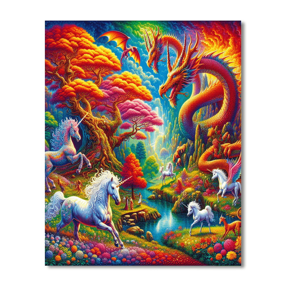 Fantasy Creature Realm Paint By Color