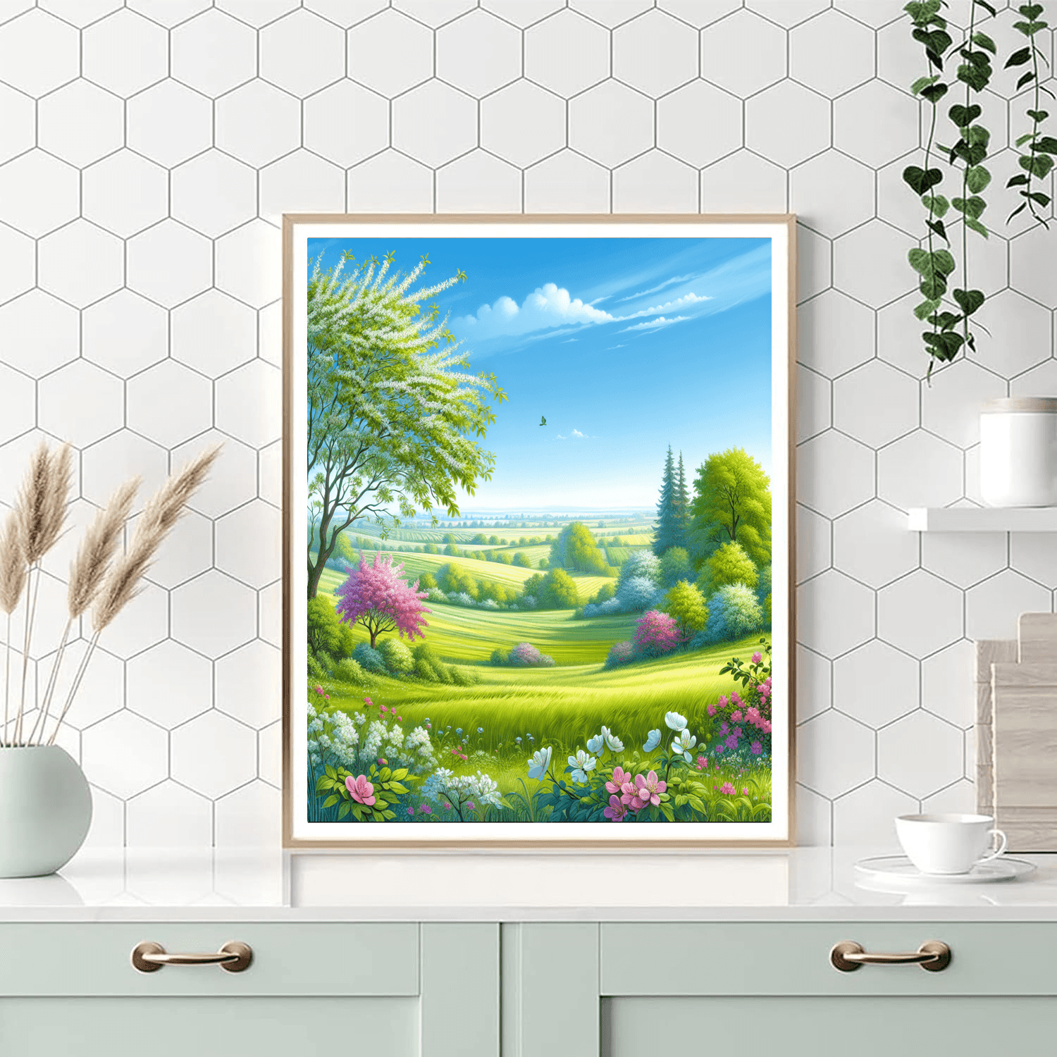 Countryside Spring Awakening Paint By Numbers