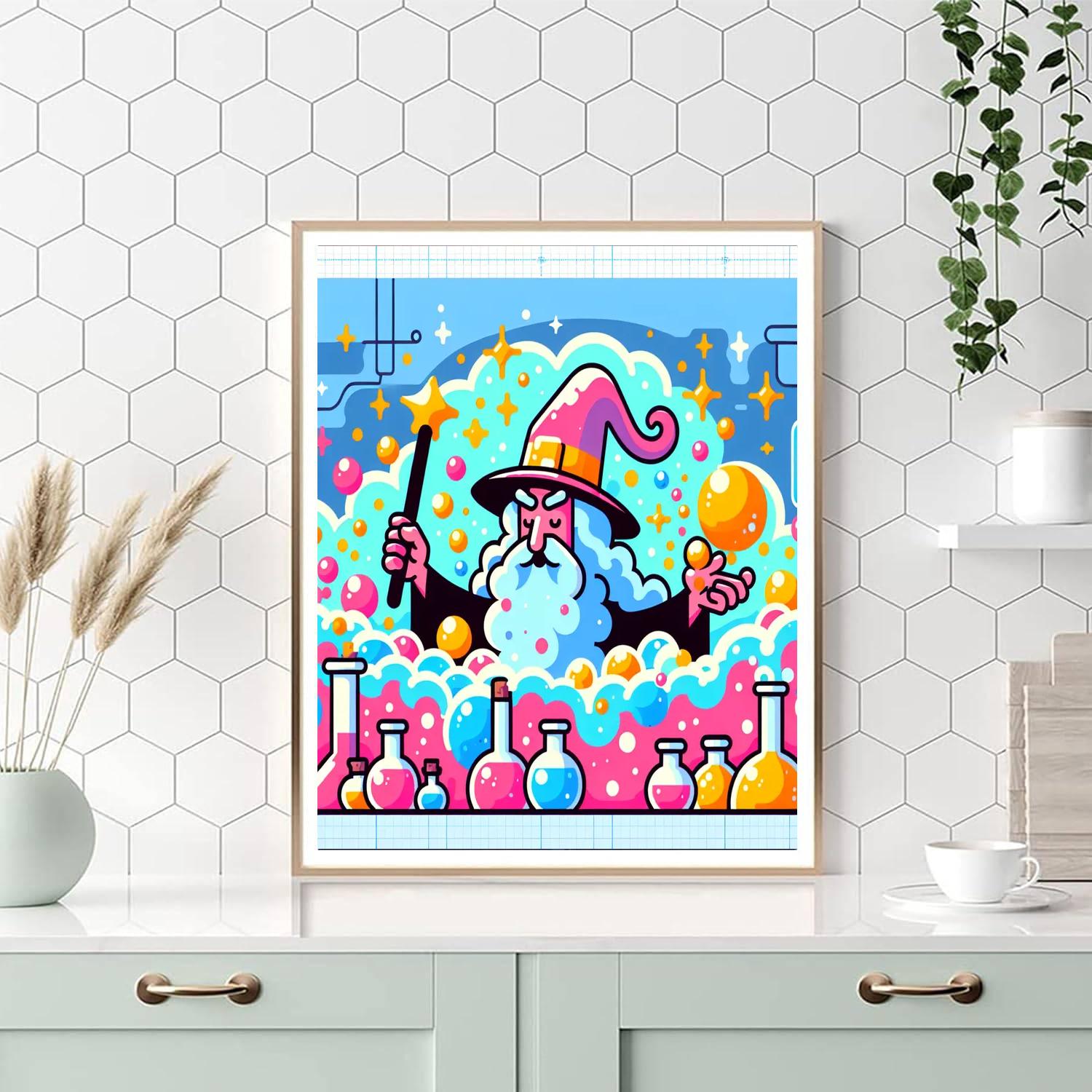 Wizard's Magical Lab Paint By Numbers Kits