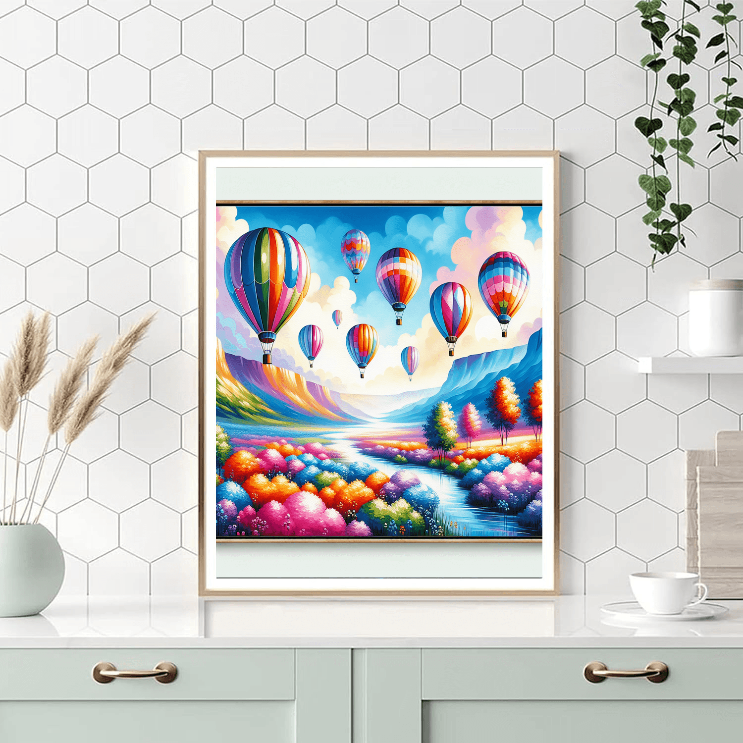 Whimsical Balloon Ride Painting By Numbers Kit