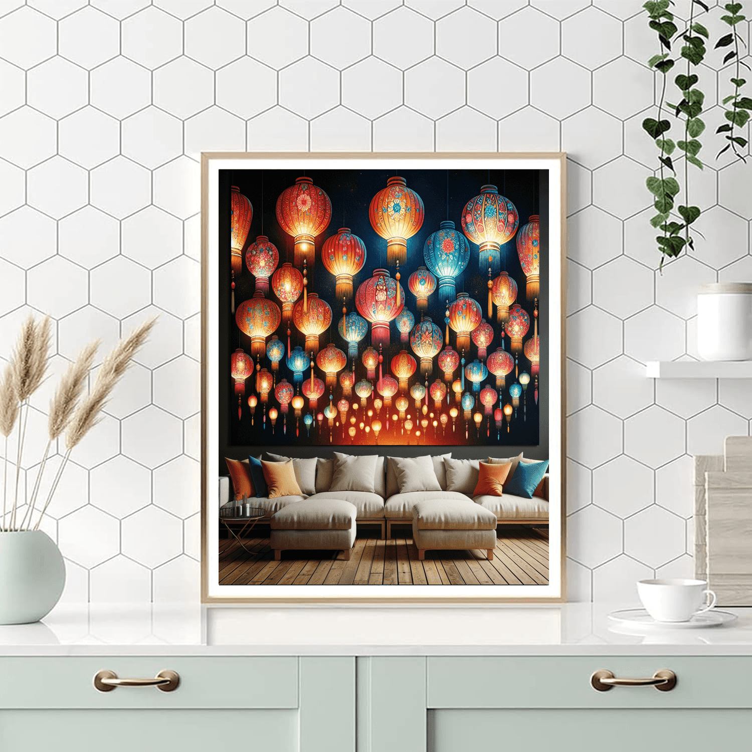 Festive Lantern Festival Painting Number Kit