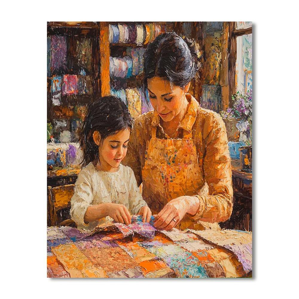 Love In Every Stitch Painting Number Kit