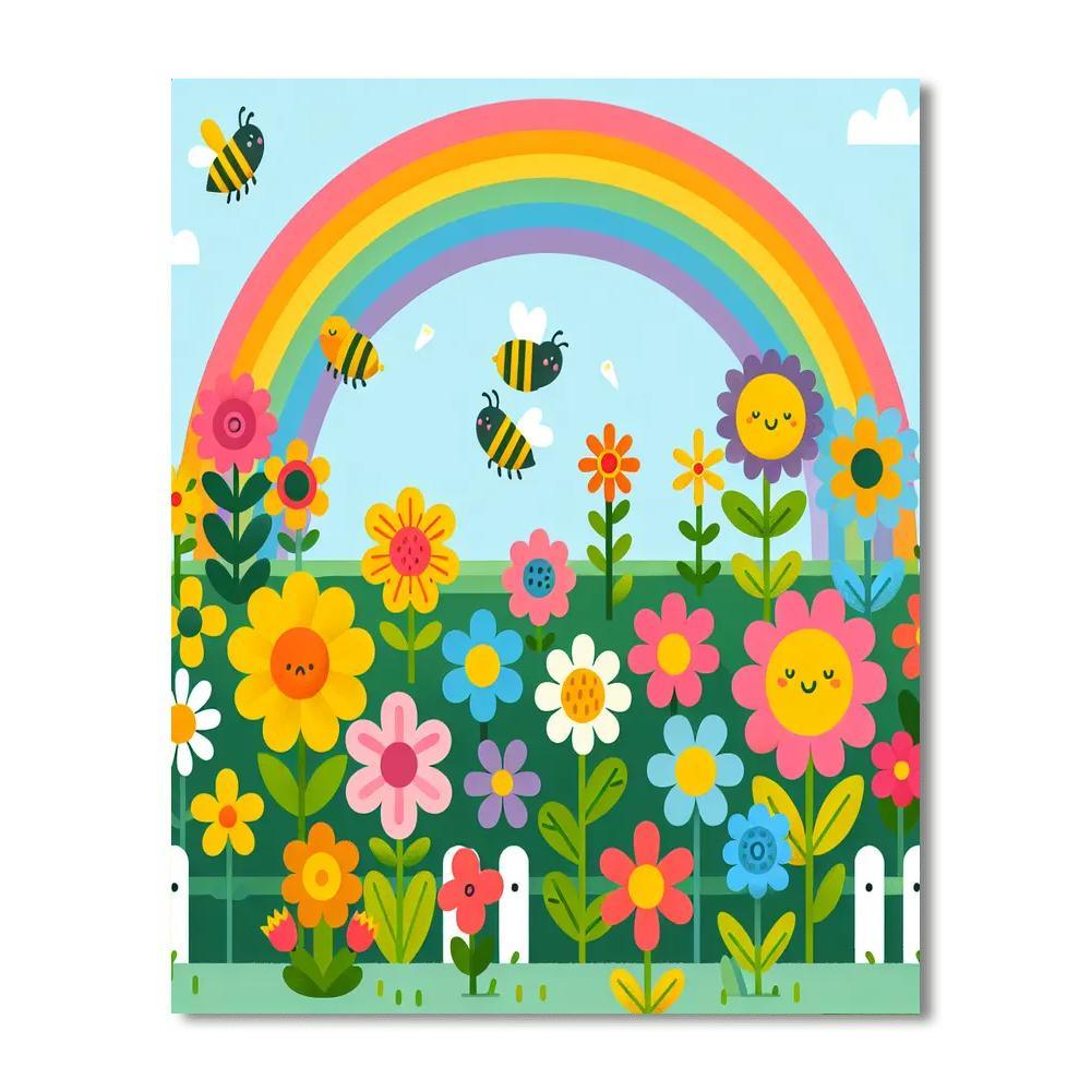 Rainbow Garden Parade Paint By Color