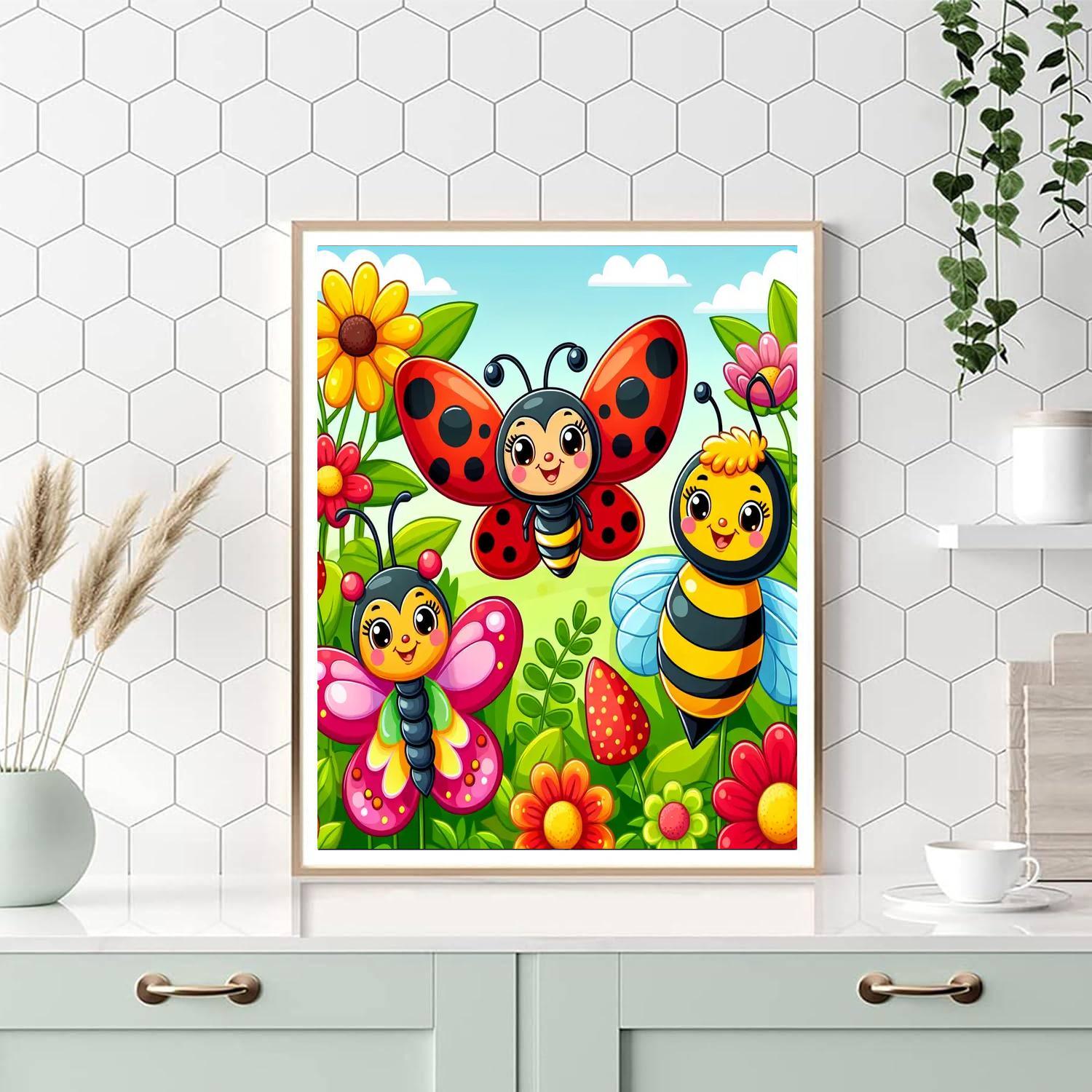 Happy Little Bugs Numbered Painting Kits