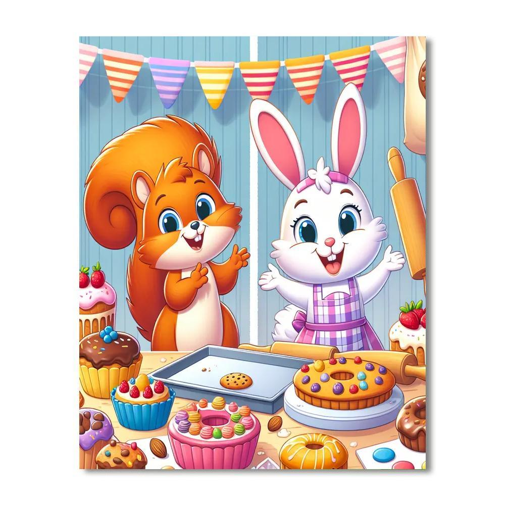 Busy Bakery Day Paint By Numbers Kits