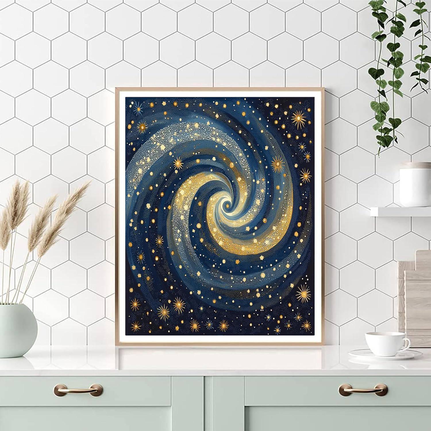 Georges Seurat Inspired Luminous Starry Dance  Paint By Numbers Kits