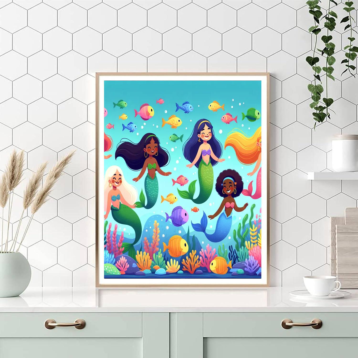 Mystical Mermaids Of The Sea Paint By Numbers Kits