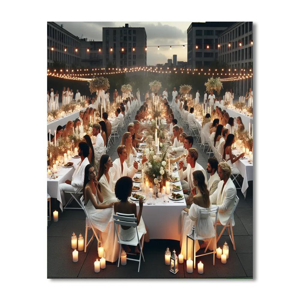 Dîner En Blanc Paint By Number