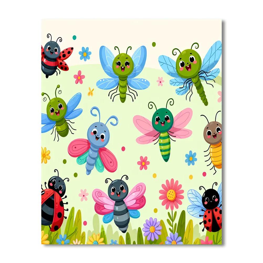 Artistic Insect World Paint By Numbers Art
