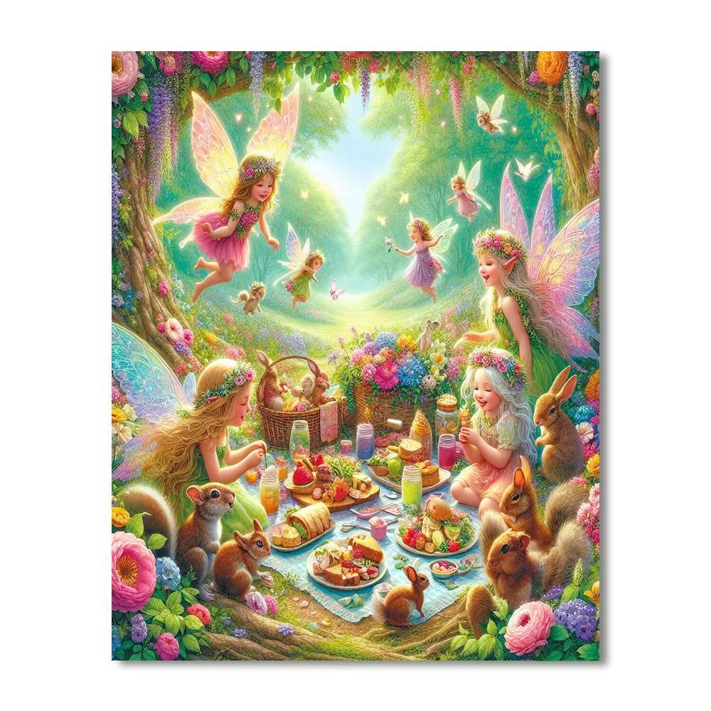Fairy Tale Forest Picnic Paint By Number